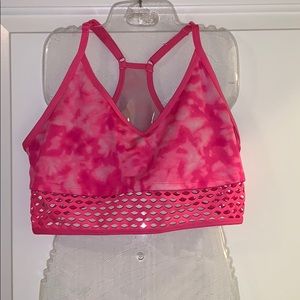 Hot pink sports bra in size large !